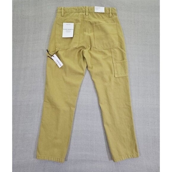 Paper Cloth & Denim Men’s Carpenter Jeans 36 x 32 Relaxed Tapered Beige Y2K - Picture 3 of 16